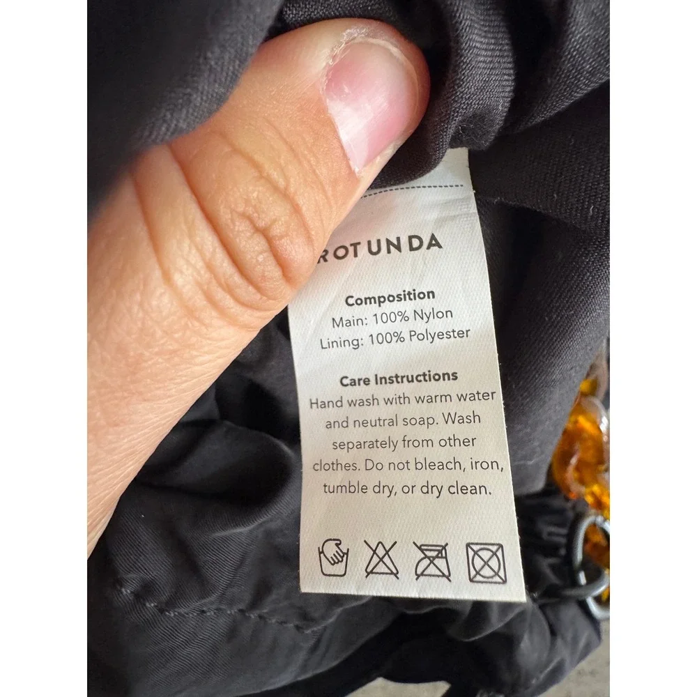 Rotunda black Sant hobo bag